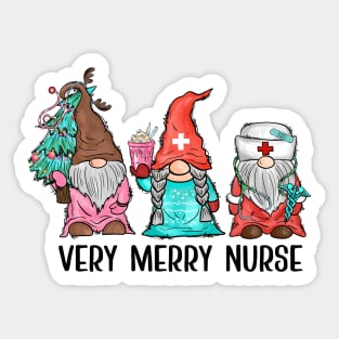 Very merry nurse Sticker